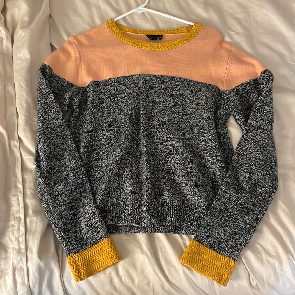 Top shop color block sweater
